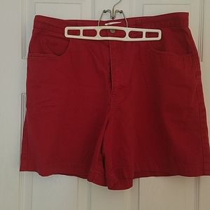Talbots Red Denim Shorts 18